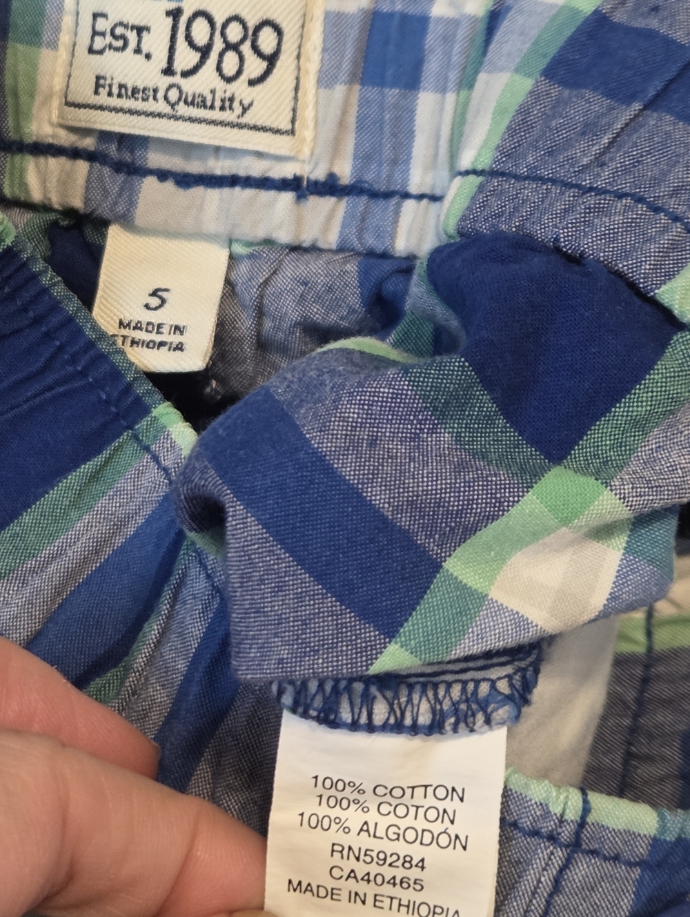 Summer Boys' Preppy Blue Green Summer Mix And Match Wardrobe Starter Size 5 - Picture 5 of 9